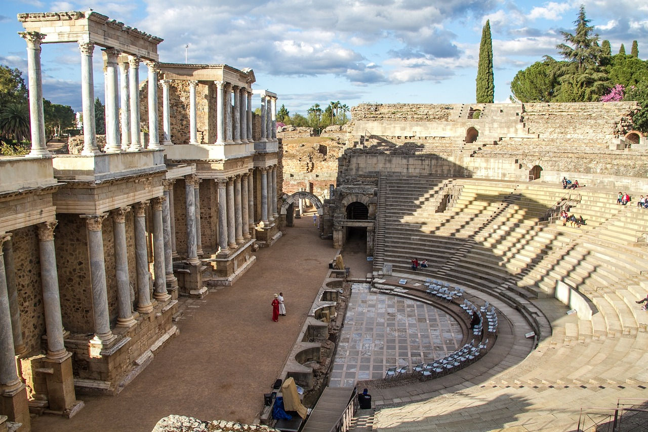 vista lateral teatro romano